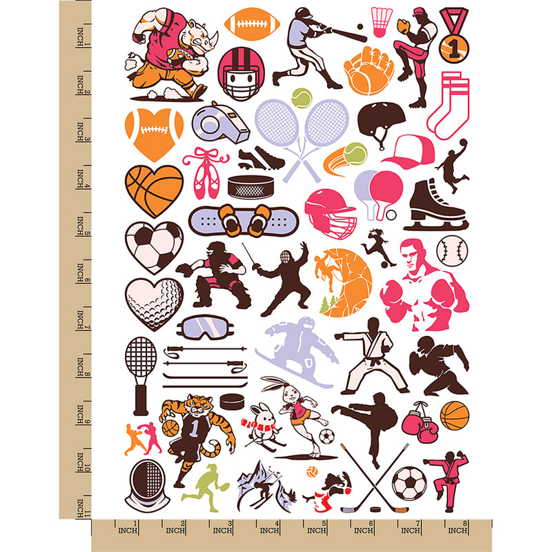 Competitive Athletic Sports Temporary Tattoo Water Resistant Fake Body Art Set Collection
