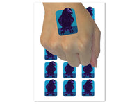 Curious Crow Raven Tilting Head Temporary Tattoo Water Resistant Fake Body Art Set Collection (1 Sheet)