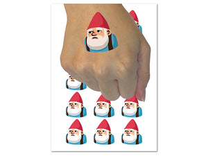 Awkward Pocket Gnome Temporary Tattoo Water Resistant Fake Body Art Set Collection (1 Sheet)