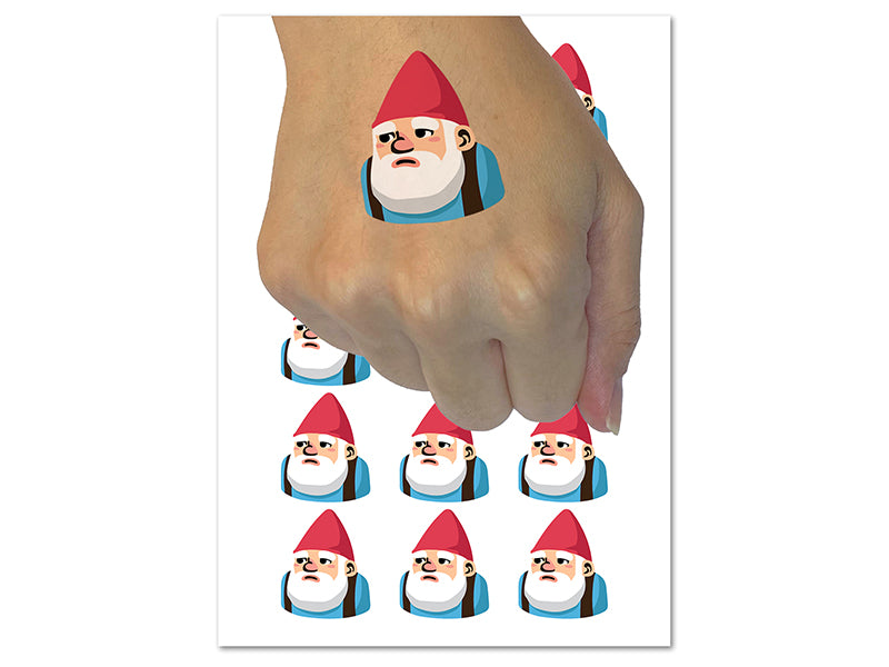 Awkward Pocket Gnome Temporary Tattoo Water Resistant Fake Body Art Set Collection (1 Sheet)