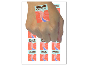 Destination Grand Canyon National Park Temporary Tattoo Water Resistant Fake Body Art Set Collection (1 Sheet)