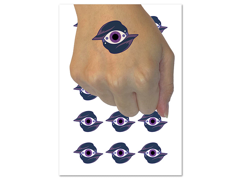 Eye of Odin Ravens Viking Norse Temporary Tattoo Water Resistant Fake Body Art Set Collection (1 Sheet)