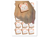 Cat in Sliced Bread Temporary Tattoo Water Resistant Fake Body Art Set Collection (1 Sheet)