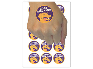 Good Girl Club Dog Pet Temporary Tattoo Water Resistant Fake Body Art Set Collection (1 Sheet)