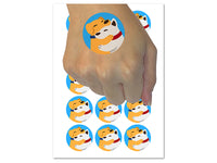 Dog Best Friends Hugging Temporary Tattoo Water Resistant Fake Body Art Set Collection (1 Sheet)