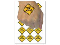 Baby On Board Pregnancy Sign Temporary Tattoo Water Resistant Fake Body Art Set Collection (1 Sheet)