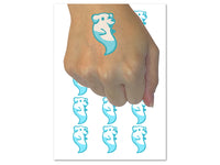 Ghost of Cute Dog Puppy Temporary Tattoo Water Resistant Fake Body Art Set Collection (1 Sheet)
