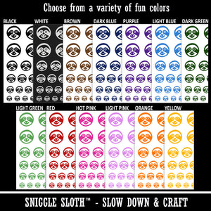 Sloth Face Temporary Tattoo Water Resistant Fake Body Art Set Collection