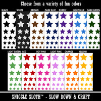 Star Shape Excellent Temporary Tattoo Water Resistant Fake Body Art Set Collection