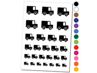 Delivery Moving Truck Temporary Tattoo Water Resistant Fake Body Art Set Collection