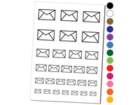Envelope Mail Temporary Tattoo Water Resistant Fake Body Art Set Collection