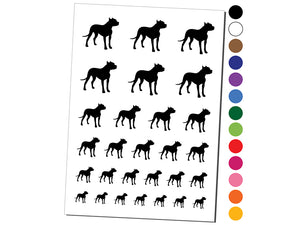 American Pit Bull Terrier Dog Solid Temporary Tattoo Water Resistant Fake Body Art Set Collection