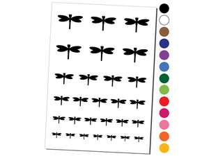 Dragonfly Solid Temporary Tattoo Water Resistant Fake Body Art Set Collection