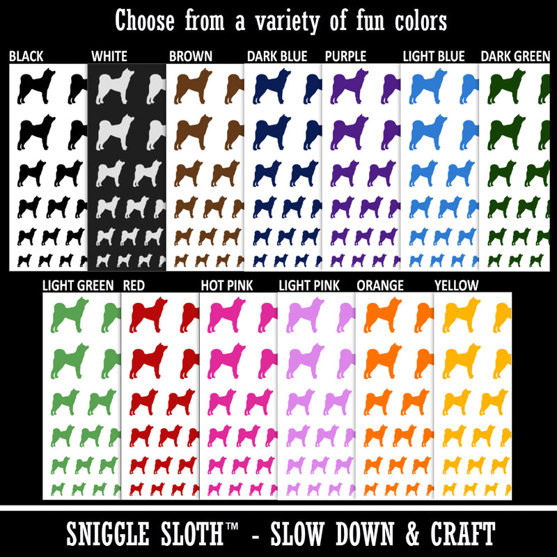 Japanese Akita Dog Solid Temporary Tattoo Water Resistant Fake Body Art Set Collection