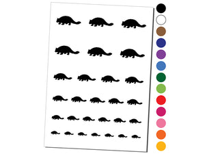 Ankylosaurus Dinosaur Solid Temporary Tattoo Water Resistant Fake Body Art Set Collection