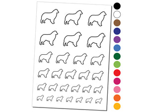 Australian Shepherd Dog Aussie Outline Temporary Tattoo Water Resistant Fake Body Art Set Collection