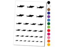 Shark Solid Temporary Tattoo Water Resistant Fake Body Art Set Collection