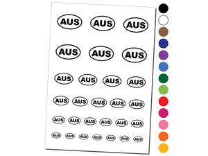 Australia AUS Temporary Tattoo Water Resistant Fake Body Art Set Collection