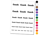 Coach Fun Text Temporary Tattoo Water Resistant Fake Body Art Set Collection