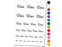 Diva Fun Text Temporary Tattoo Water Resistant Fake Body Art Set Collection