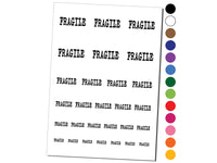 Fragile Text Temporary Tattoo Water Resistant Fake Body Art Set Collection