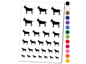 Goat Solid Temporary Tattoo Water Resistant Fake Body Art Set Collection