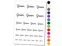 Groom Wedding Fun Text Temporary Tattoo Water Resistant Fake Body Art Set Collection
