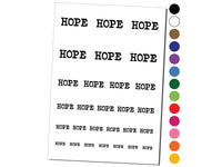 Hope Fun Text Temporary Tattoo Water Resistant Fake Body Art Set Collection