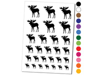 Moose Solid Temporary Tattoo Water Resistant Fake Body Art Set Collection