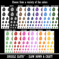 Pinecone Sketch Temporary Tattoo Water Resistant Fake Body Art Set Collection