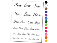 Sea Fun Text Temporary Tattoo Water Resistant Fake Body Art Set Collection