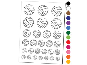 Volleyball Sport Temporary Tattoo Water Resistant Fake Body Art Set Collection