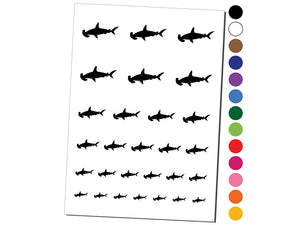 Hammerhead Shark Solid Temporary Tattoo Water Resistant Fake Body Art Set Collection