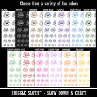 Sheep Face Doodle Temporary Tattoo Water Resistant Fake Body Art Set Collection