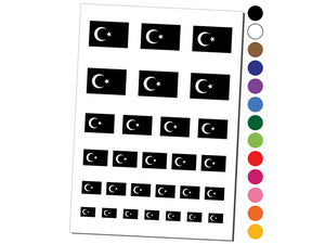 Turkey Flag Temporary Tattoo Water Resistant Fake Body Art Set Collection