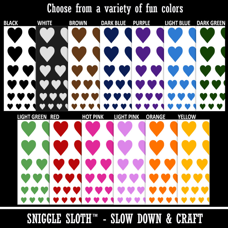 Card Suit Hearts Temporary Tattoo Water Resistant Fake Body Art Set Collection