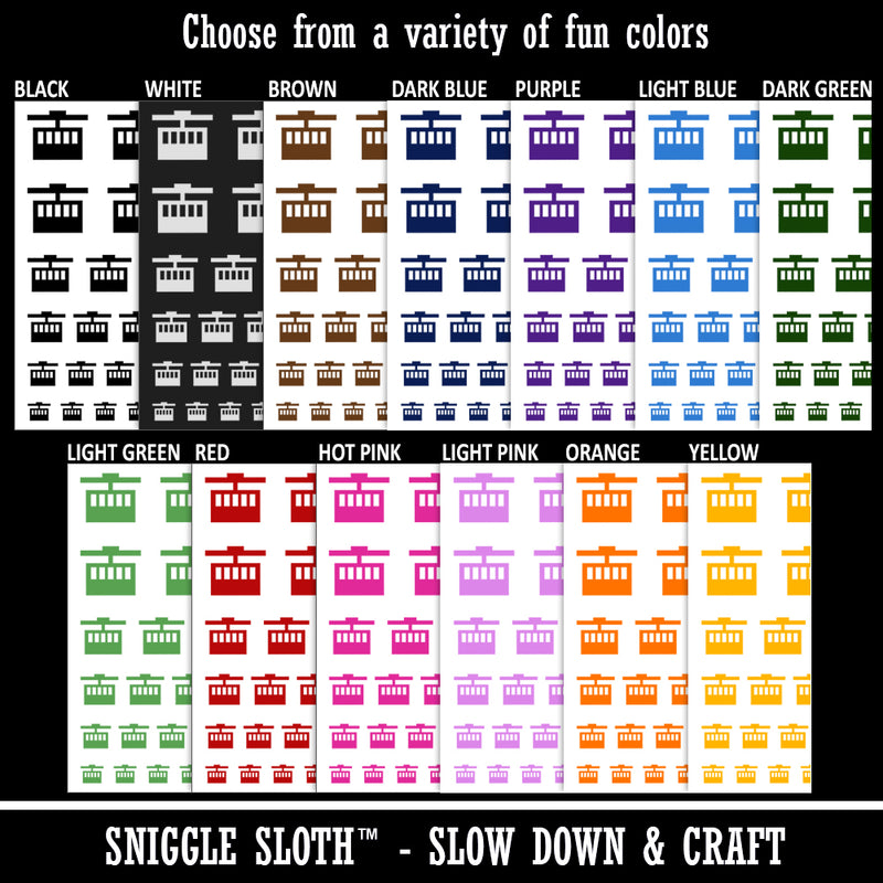 Ski Tram Lift Temporary Tattoo Water Resistant Fake Body Art Set Collection