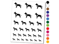 American Staffordshire Terrier Amstaff Dog with Heart Temporary Tattoo Water Resistant Fake Body Art Set Collection
