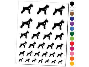 Giant Schnauzer Dog with Heart Temporary Tattoo Water Resistant Fake Body Art Set Collection