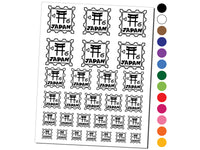 Japan Passport Travel Temporary Tattoo Water Resistant Fake Body Art Set Collection