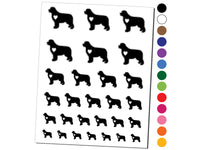 Newfoundland Dog with Heart Temporary Tattoo Water Resistant Fake Body Art Set Collection