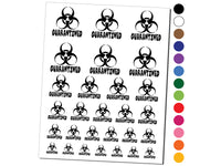 Quarantined Biohazard Symbol Temporary Tattoo Water Resistant Fake Body Art Set Collection