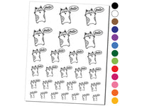 Corgi Dog Hello Doodle Temporary Tattoo Water Resistant Fake Body Art Set Collection