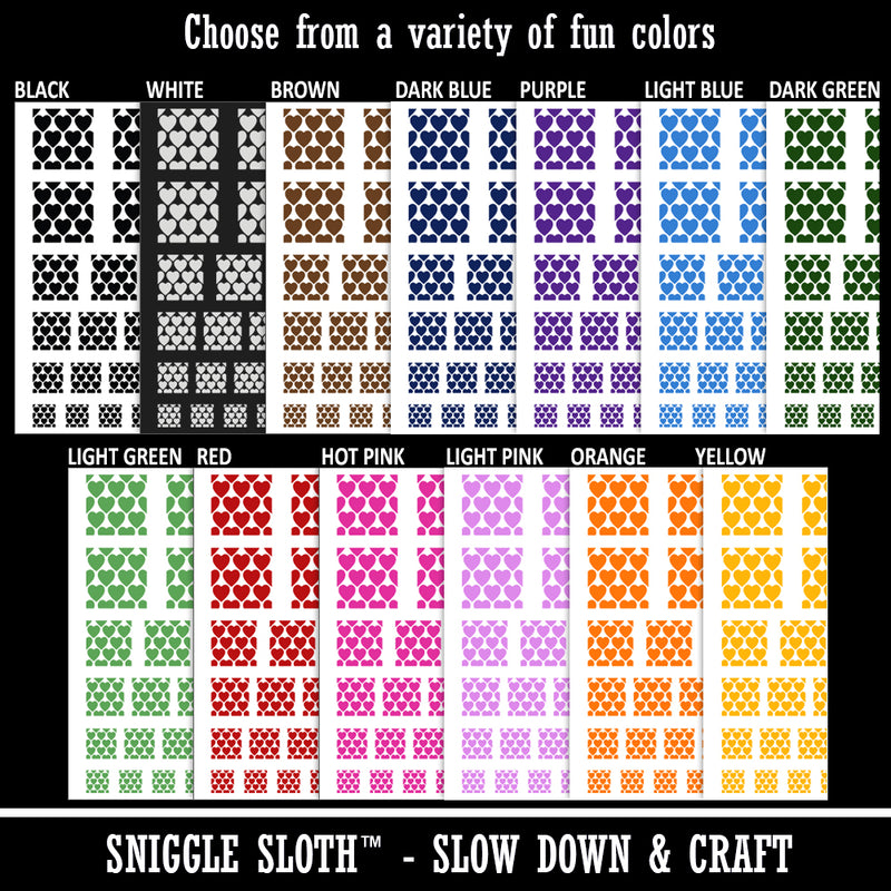 Heart Pattern Background Temporary Tattoo Water Resistant Fake Body Art Set Collection