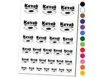 Kayak Doodle Temporary Tattoo Water Resistant Fake Body Art Set Collection