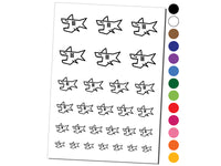 Shark Doodle Temporary Tattoo Water Resistant Fake Body Art Set Collection