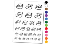 Snail Doodle Temporary Tattoo Water Resistant Fake Body Art Set Collection