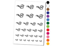 Watering Can Heart Gardening Plants Temporary Tattoo Water Resistant Fake Body Art Set Collection