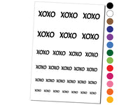 XOXO Hugs Kisses Love Fun Text Temporary Tattoo Water Resistant Fake Body Art Set Collection