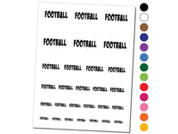 Football Fun Text Temporary Tattoo Water Resistant Fake Body Art Set Collection